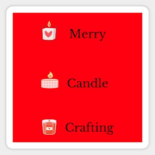 Merry Candle Crafting Magnet